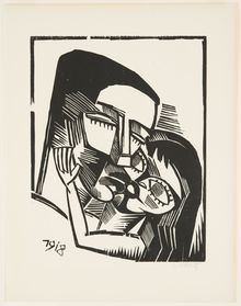 Karl Schmidt-Rottluff, The Kiss of Love, 1918