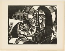 Karl Schmidt-Rottluff, Christ and Judas, 1918