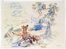 Oskar Kokoschka, The Fox and the Sour Grapes, 1952