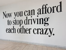 now you can afford to stop driving each other crazy, by Haim Steinbach, 1986