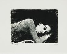 Richard Diebenkorn, Sleeping Girl, April 24-May 15, 1962