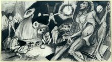 Ben Sakoguchi, Untitled (Crucifixion), ca. 1966