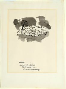 Dorothy Woodhead Brown, Bamboo and Clouds, 1970