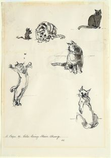 Dorothy Woodhead Brown, Cats Doing Their Thing, 1970