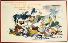 Dorothy Woodhead Brown, Butterfly and Mini Sand Garden;  Mini Shell Garden, 1970