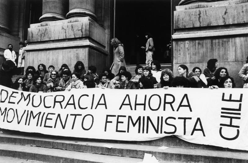 Pro-democracy feminist demonstration which commemorated victims of the dictatorship, 1983