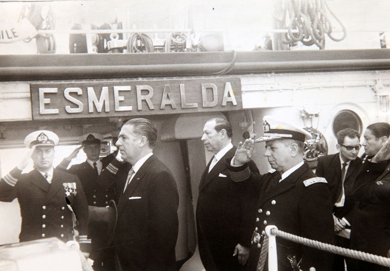 Belaúnde Terry, president of Peru, and Chilean senator Hugo Zepeda Barrios, n.d.
