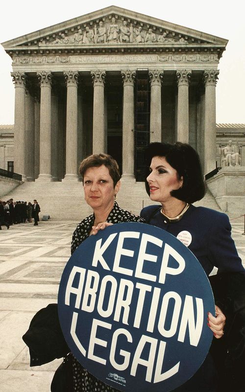Norma McCorvey, “Jane Roe” of Roe v. Wade, 1974