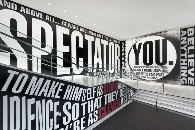 Untitled (Hello/Goodbye), by Barbara Kruger, 2014