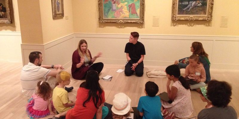kids talking about art