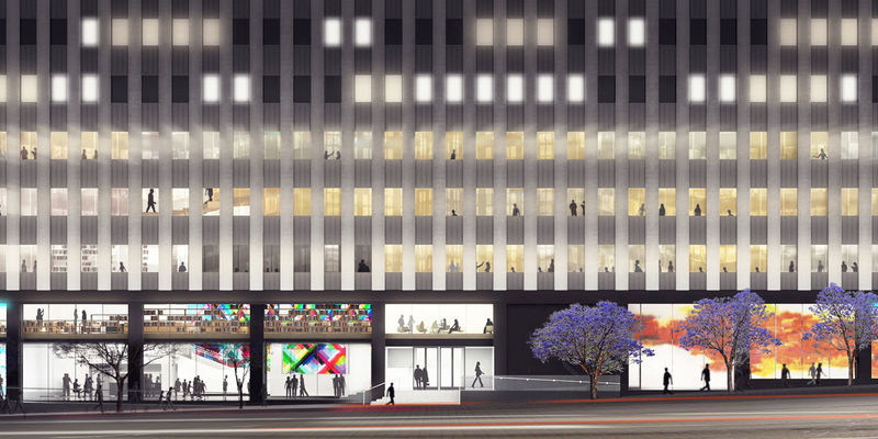 Southern Facade on Wilshire Boulevard