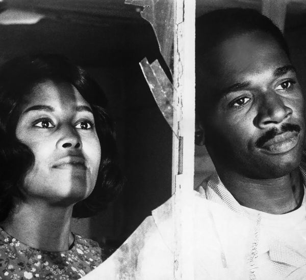 Actors Ivan Dixon and Abbey Lincoln