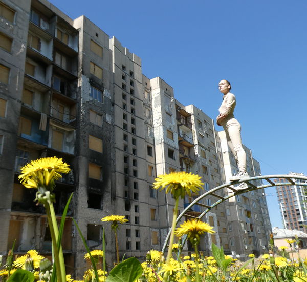 image of woman standing in ukraine
