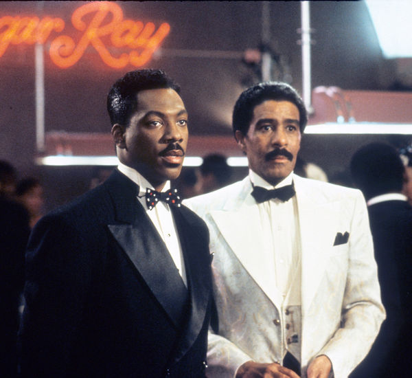 Eddie Murphy and Richard Pryor in tuxedos