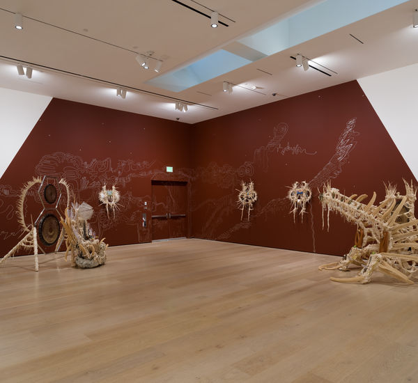View of an exhibition in an art gallery