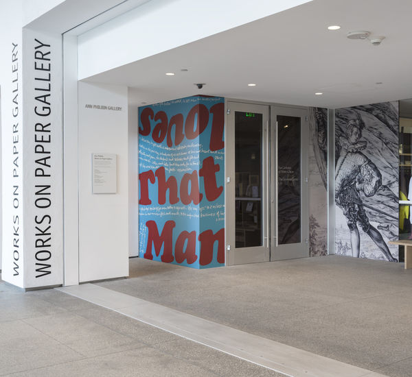 Entrance to the Hammer Museum's works on paper gallery