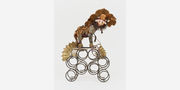 Assemblage sculpture resembling a lion or other animal