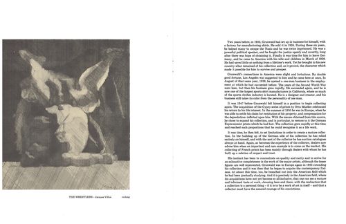 Digitised version of page 5 and 6 from an Exhibition of Master Prints catalogue