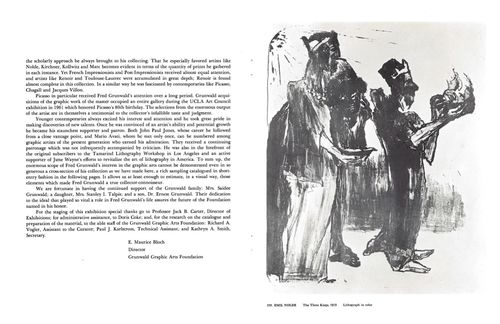 Digitized version of the Fred Grunwald Collection: A Memorial Exhibition catalogue, Grunwald Graphic Arts Foundation, Dickson Art Center, UCLA, 1966