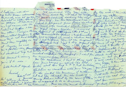 Letter from Saidee and Fred Grunwald to Ebria Feinblatt, May 1955