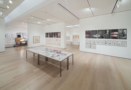 Installation view of 'Paul McCarthy: Head Space, Drawings 1963–2019' at the Hammer Museum