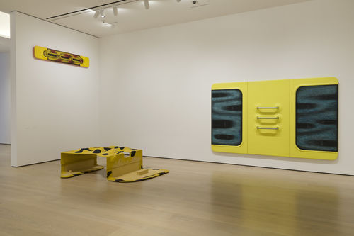 Install shot of 'Tishan Hsu: Liquid Circuit' at the Hammer Museum