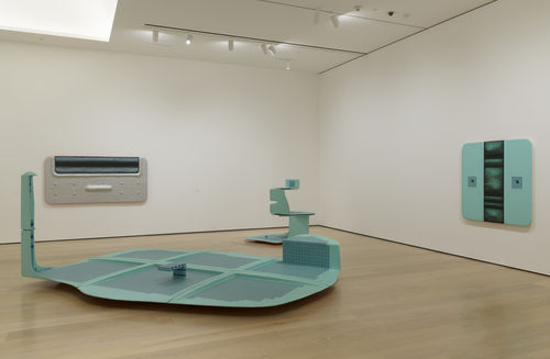 Install shot of 'Tishan Hsu: Liquid Circuit' at the Hammer Museum