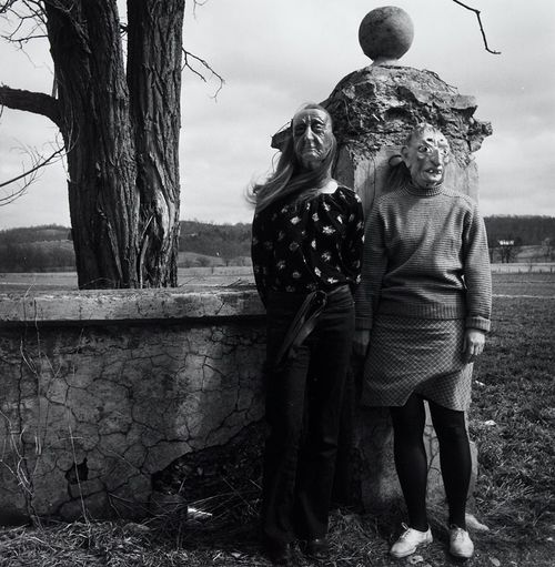 Ralph Eugene Meatyard's photograph "Lucybelle Crater and her 15 year Old Son's Friend" (1970–71)