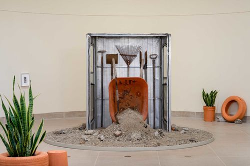 Installation view of 'Hammer Projects: noé olivas' at the Hammer Museum