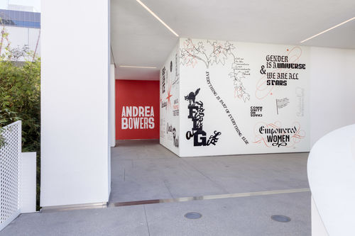 Andrea Bowers, installation view