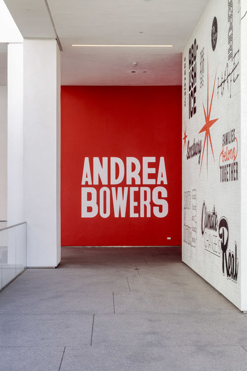 Andrea Bowers, installation view