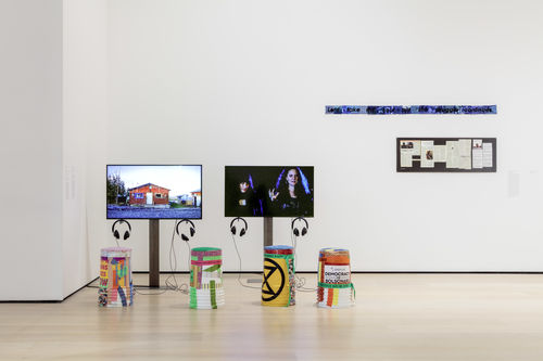 Andrea Bowers, installation view