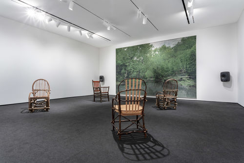 Installation image of Hammer Museums David Hartt exhibition