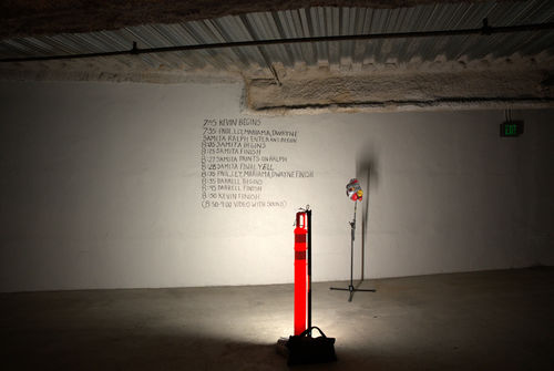Installation view of Rant #5