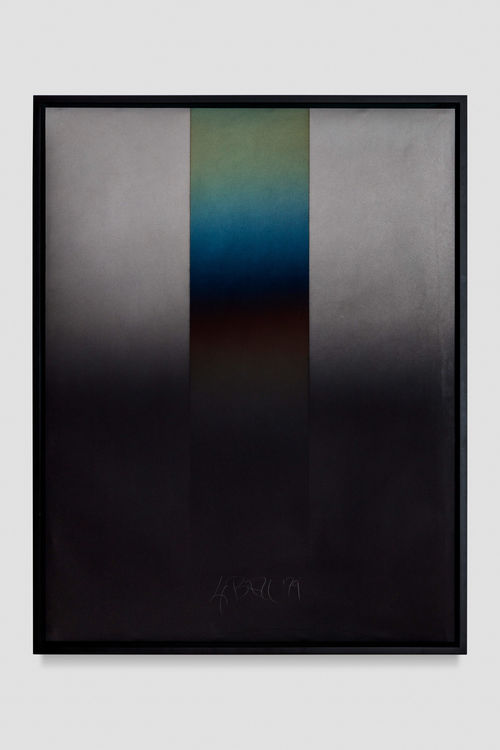 Abstract painting showing a color gradient