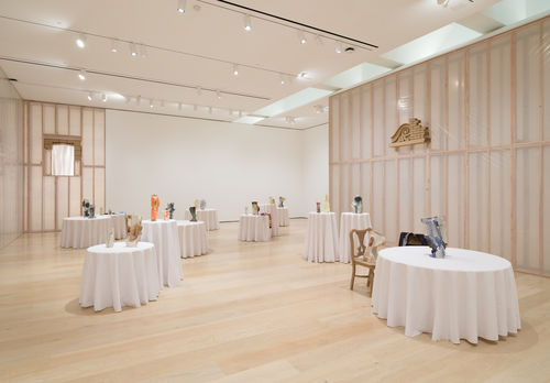 View of a gallery exhibition