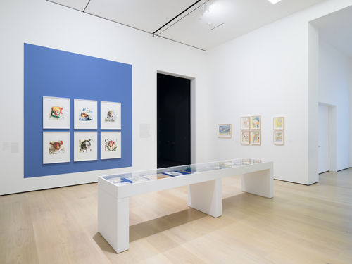 Artworks in a gallery