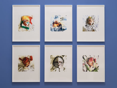 Artworks in a gallery