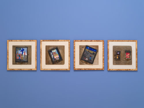 Artworks in a gallery