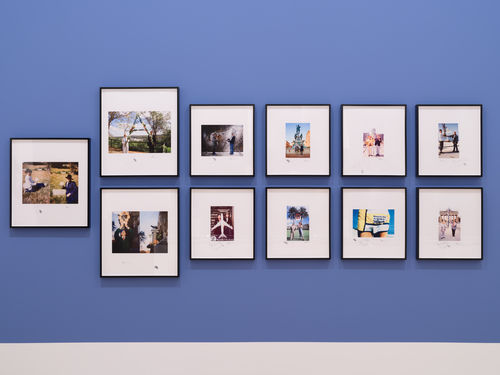 Artworks in a gallery