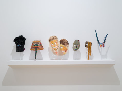 Artworks in a gallery