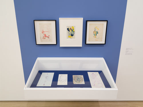 Artworks in a gallery