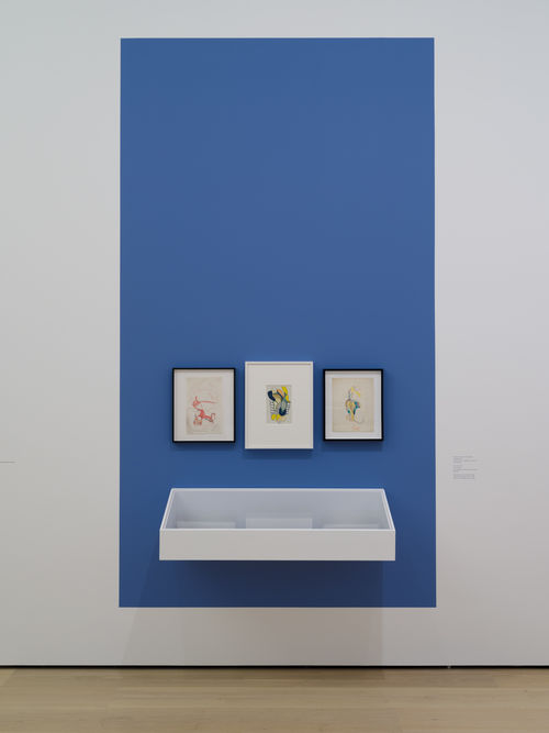 Artworks in a gallery