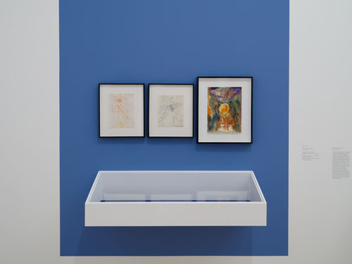 Artworks in a gallery