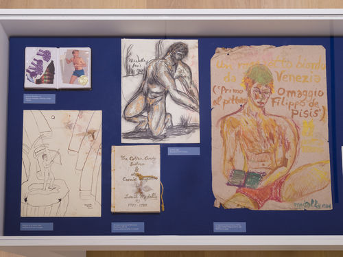 Artworks in a gallery