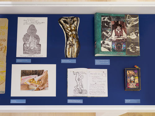 Artworks in a gallery