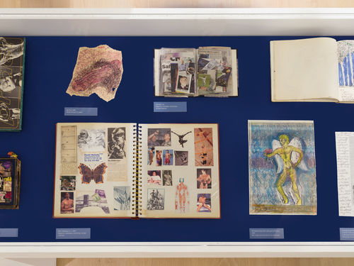 Artworks in a gallery