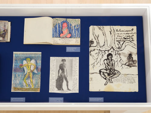 Artworks in a gallery