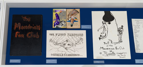 Artworks in a gallery