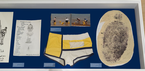 Artworks in a gallery